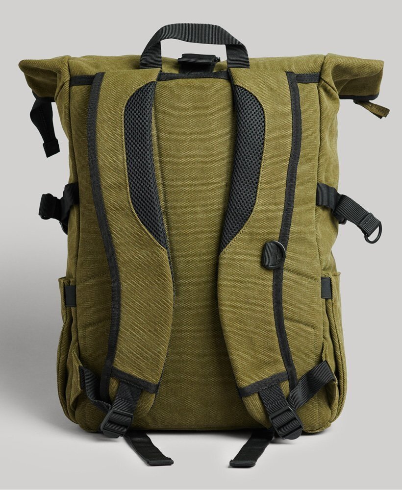 Vintage Rolltop Backpack - Army Green