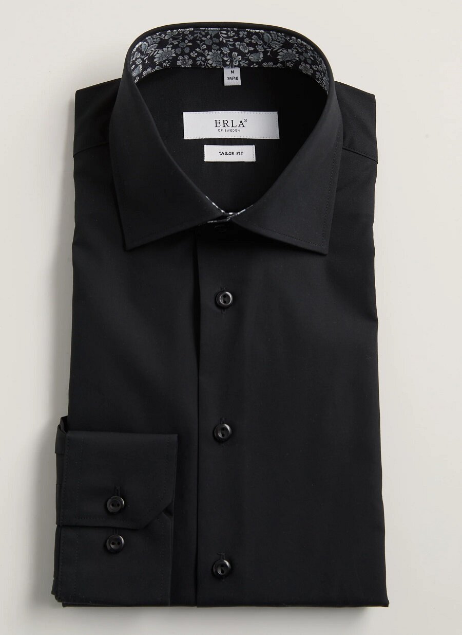 Skjorta Med Kontrast - Black