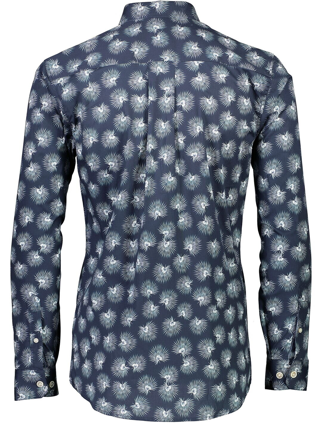 Långärmad Skjorta Med Tryck - Dark Blue