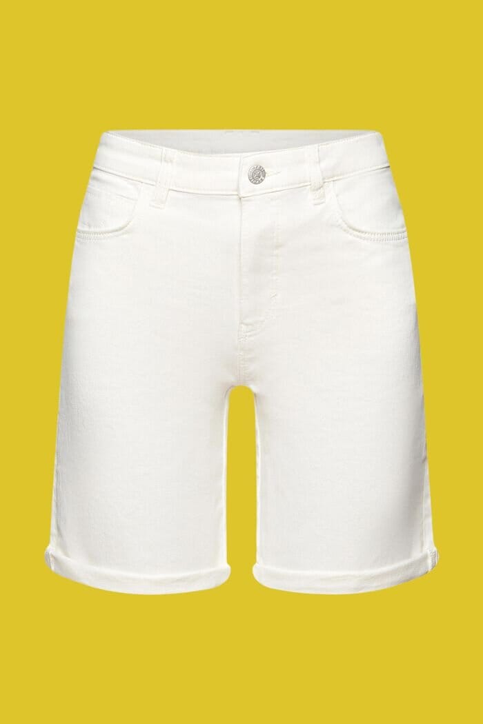 Shorts I Bomullsstretch - Off White