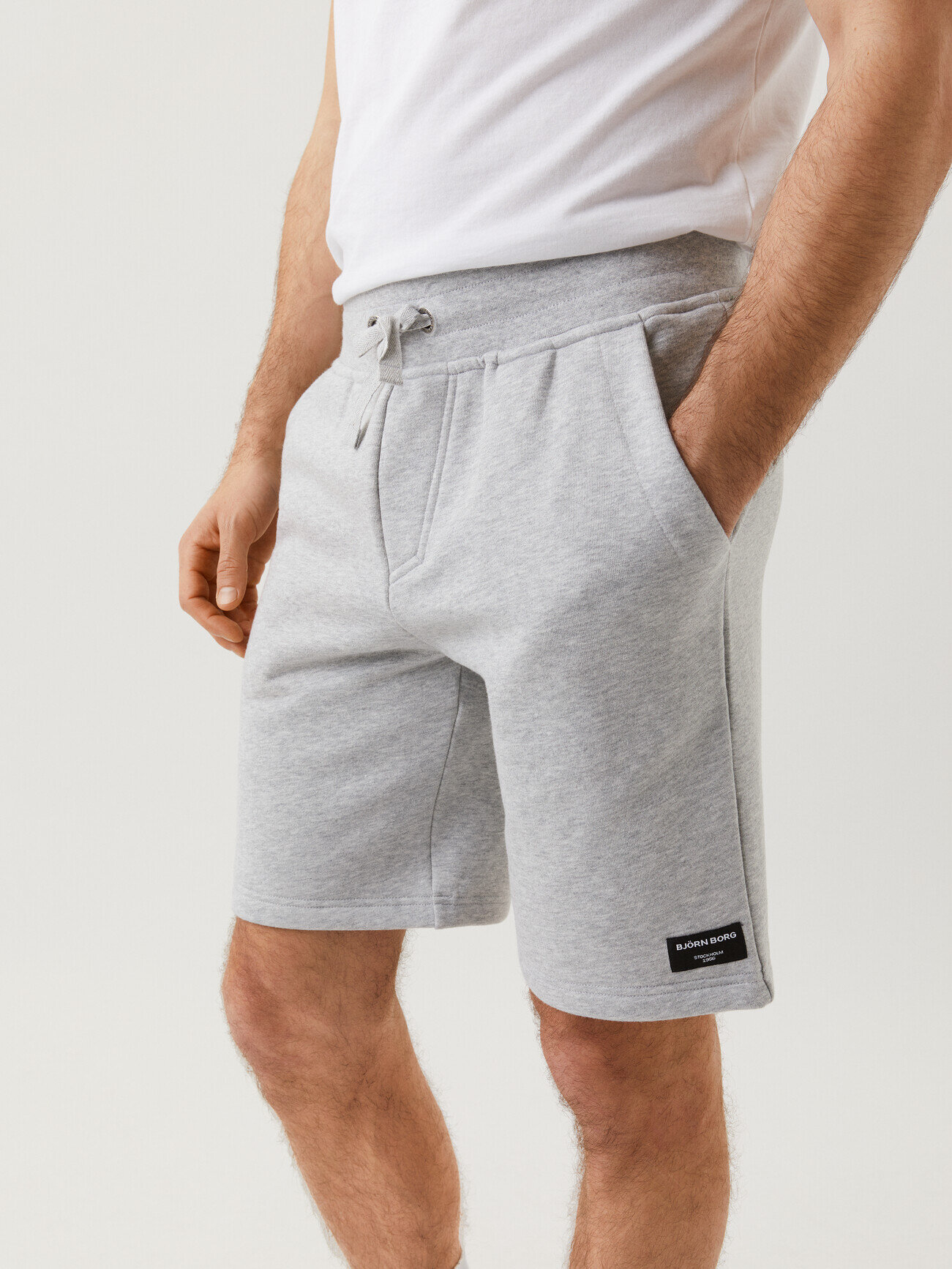 Centre Shorts - Light Grey Melange