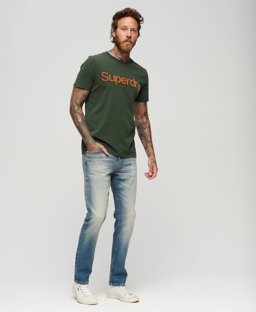 Superdry T-shirt - Academy Dark Green