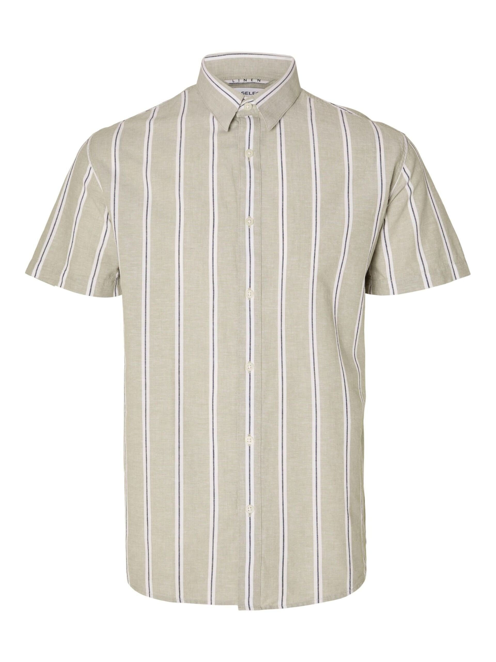 Kortärmad skjorta - Vetiver/Stripes