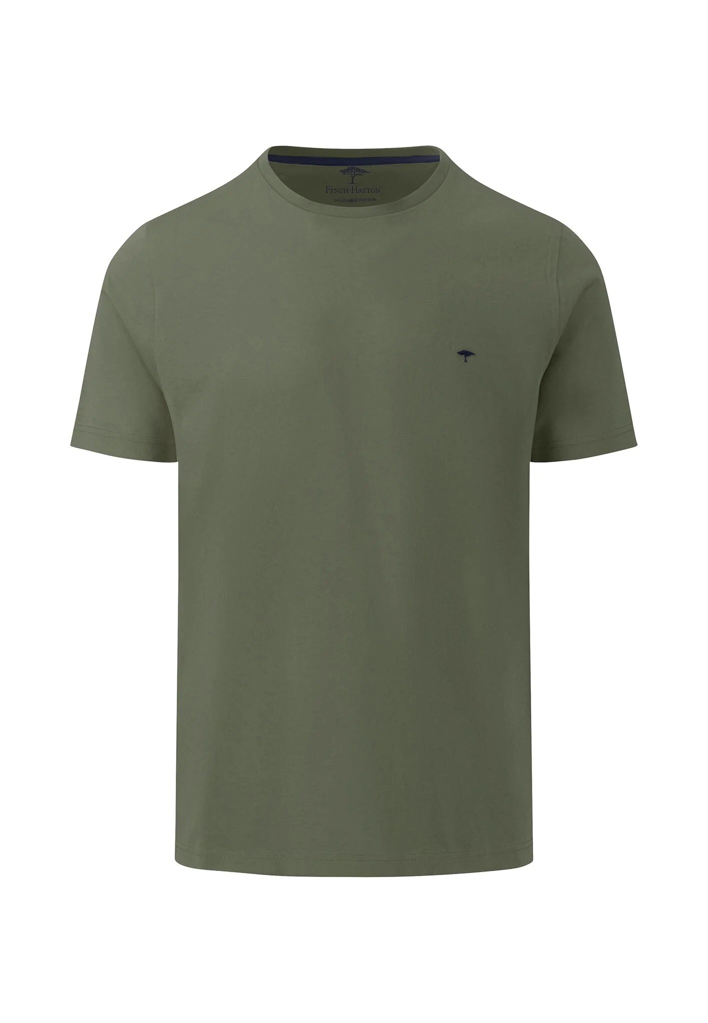 Enfärgad T-shirt - Olive