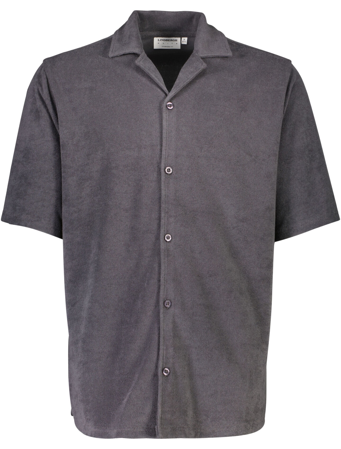 Kortärmad Skjorta I Frotté - Dk Grey