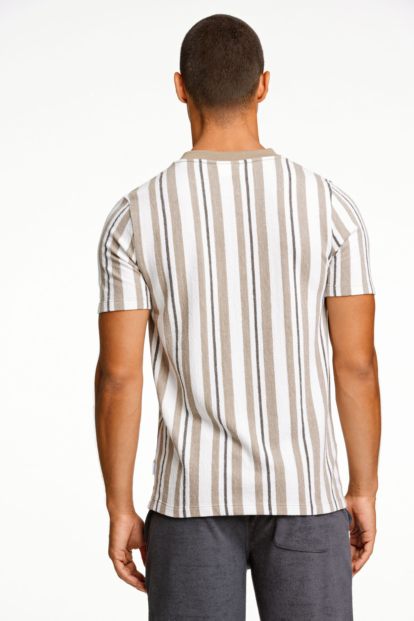 Towel Striped T-shirt - Stone