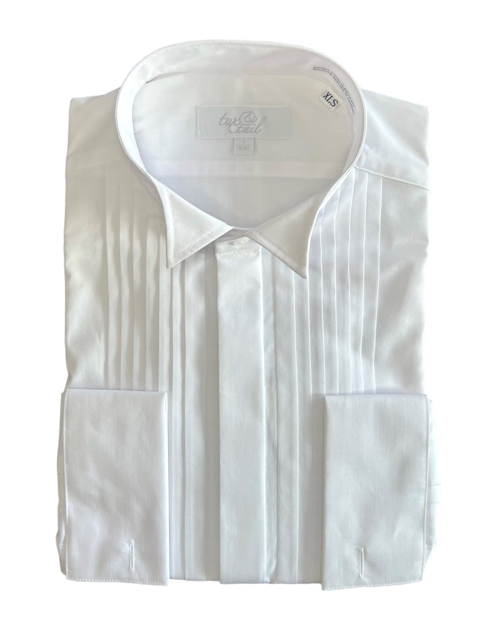 Smokingskjorta Med Extra Långa Ärmar - White