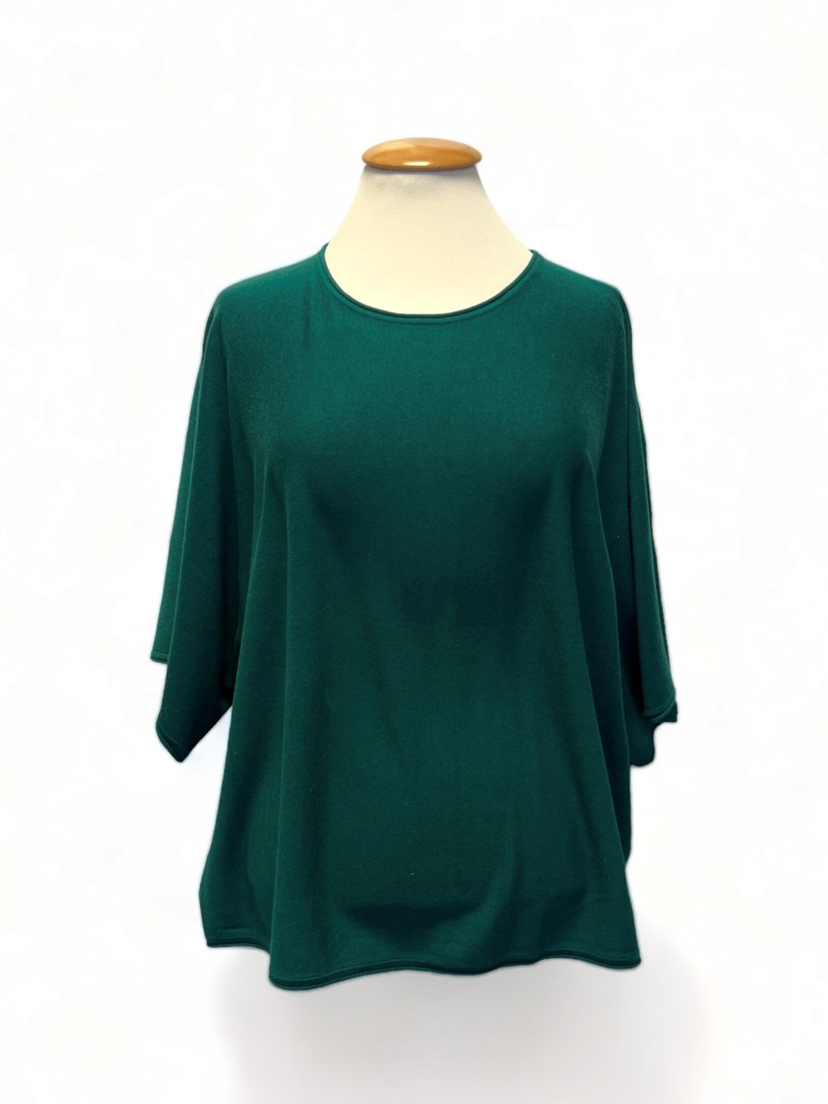 Mary Poncho Sweater - Green
