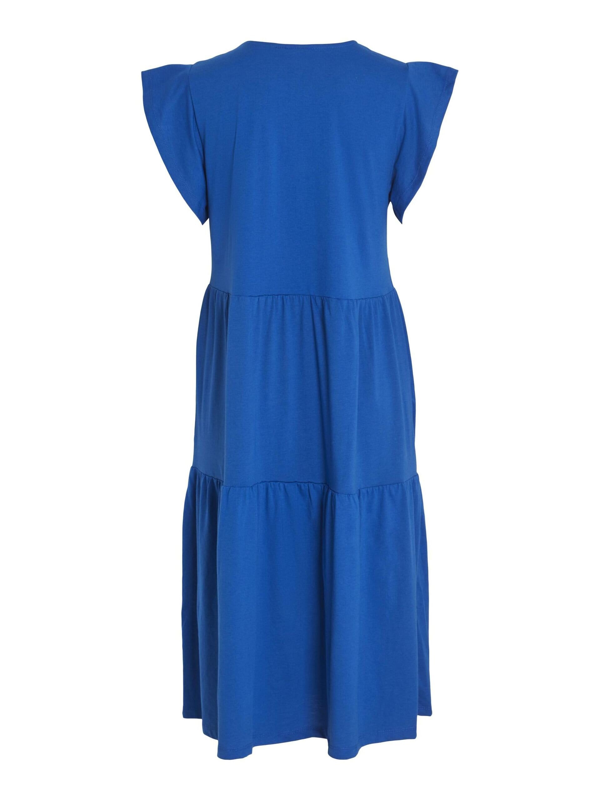 Kortärmad Midiklänning - Lapis Blue